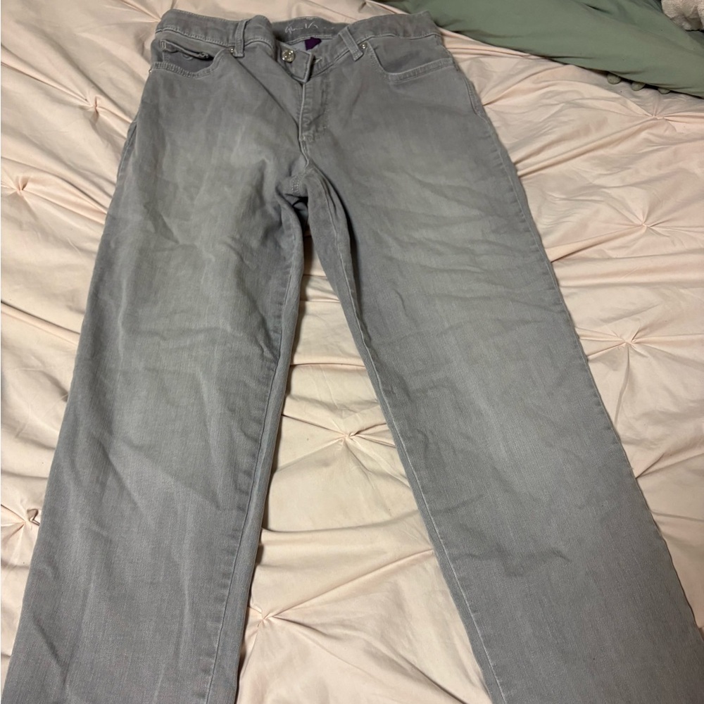 Gloria Vanderbilt Light Gray Denim